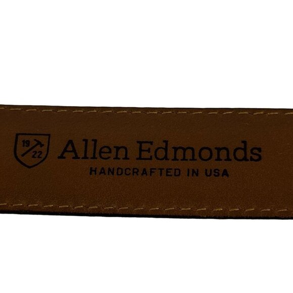 Allen Edmonds Brown Belt Brass Buckle Size 95|38 - Picture 3 of 16
